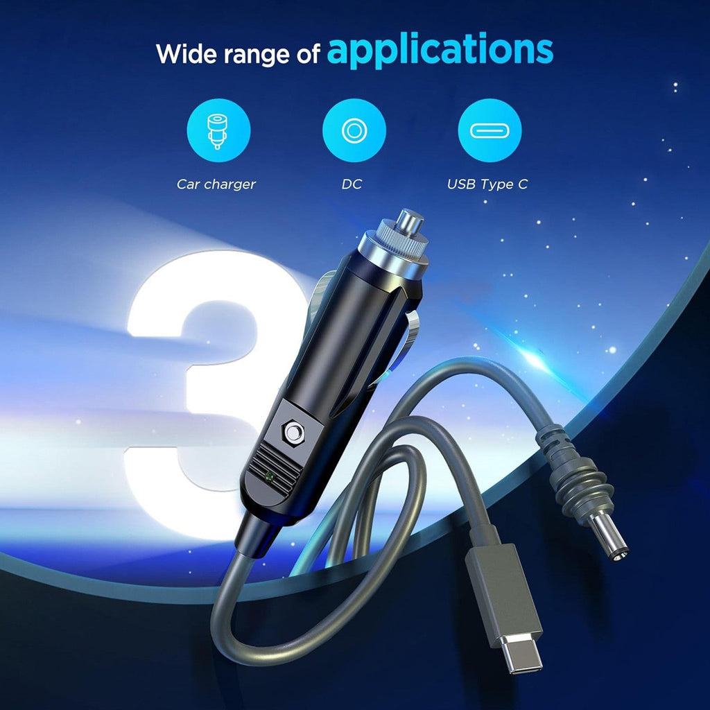 3-in-1 Power Cable for Starlink Mini | Car + USB-C + DC Input | 2M-5M