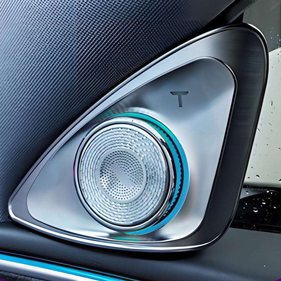 TESERY 4D Rotating LED Ambient Tweeter Speakers for Model Y Juniper / Model 3 Highland