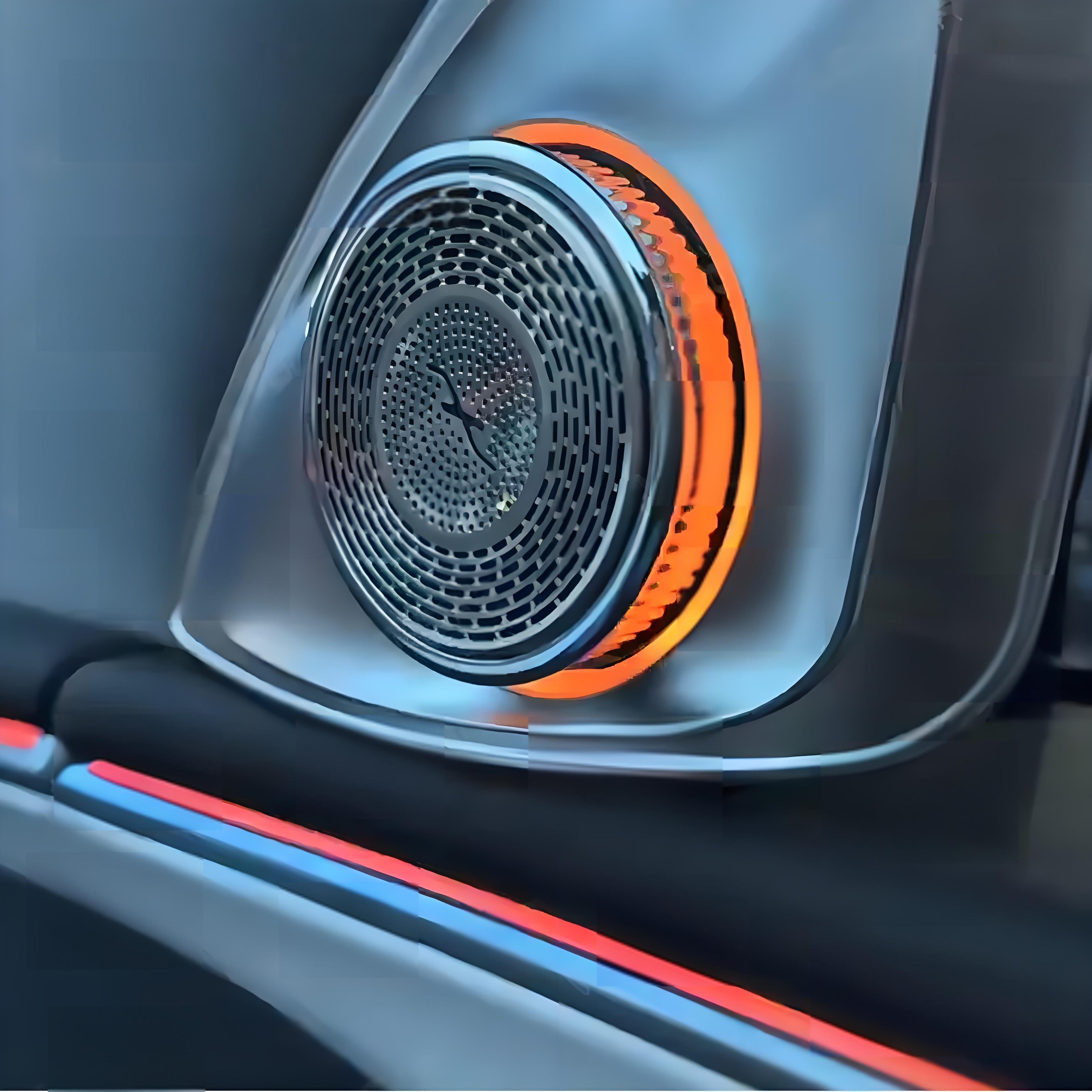 TESERY 4D Rotating LED Ambient Tweeter Speakers for Model Y Juniper / Model 3 Highland