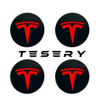 4 Pcs Hub Caps Covers Car for Tesla Model 3/Y/S/X (Diameter 56MM)