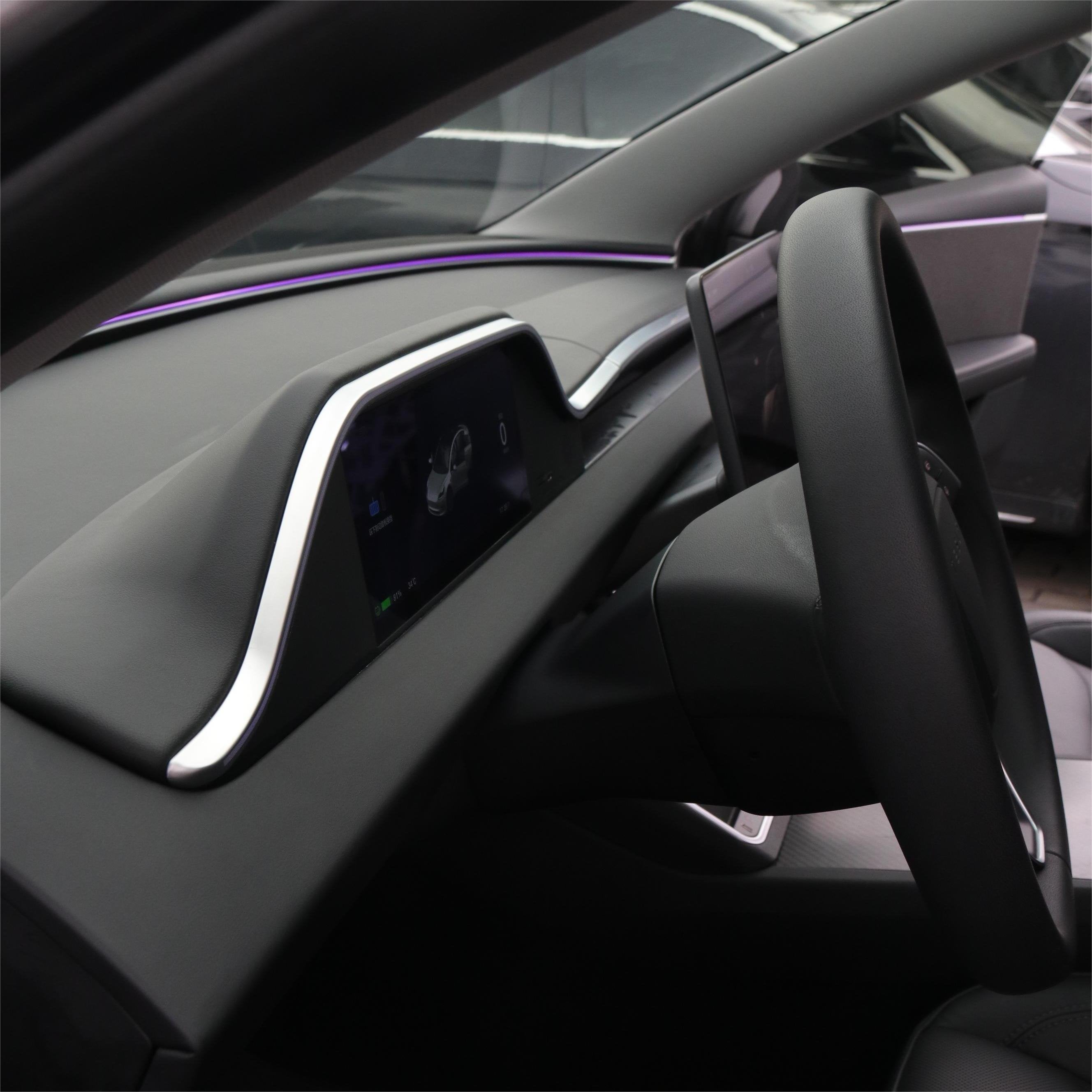 TESERY 8.9'' Dashboard Display with Ambient Lighting for Model 3 Highland / Model Y Juniper