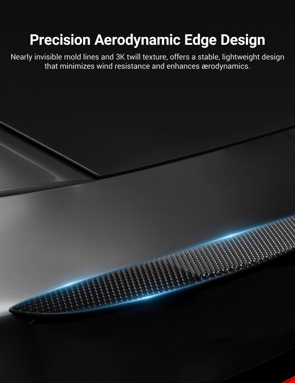 Performance Style Dry Carbon Fiber Spoiler for Model Y Juniper 2025+ | TESERY