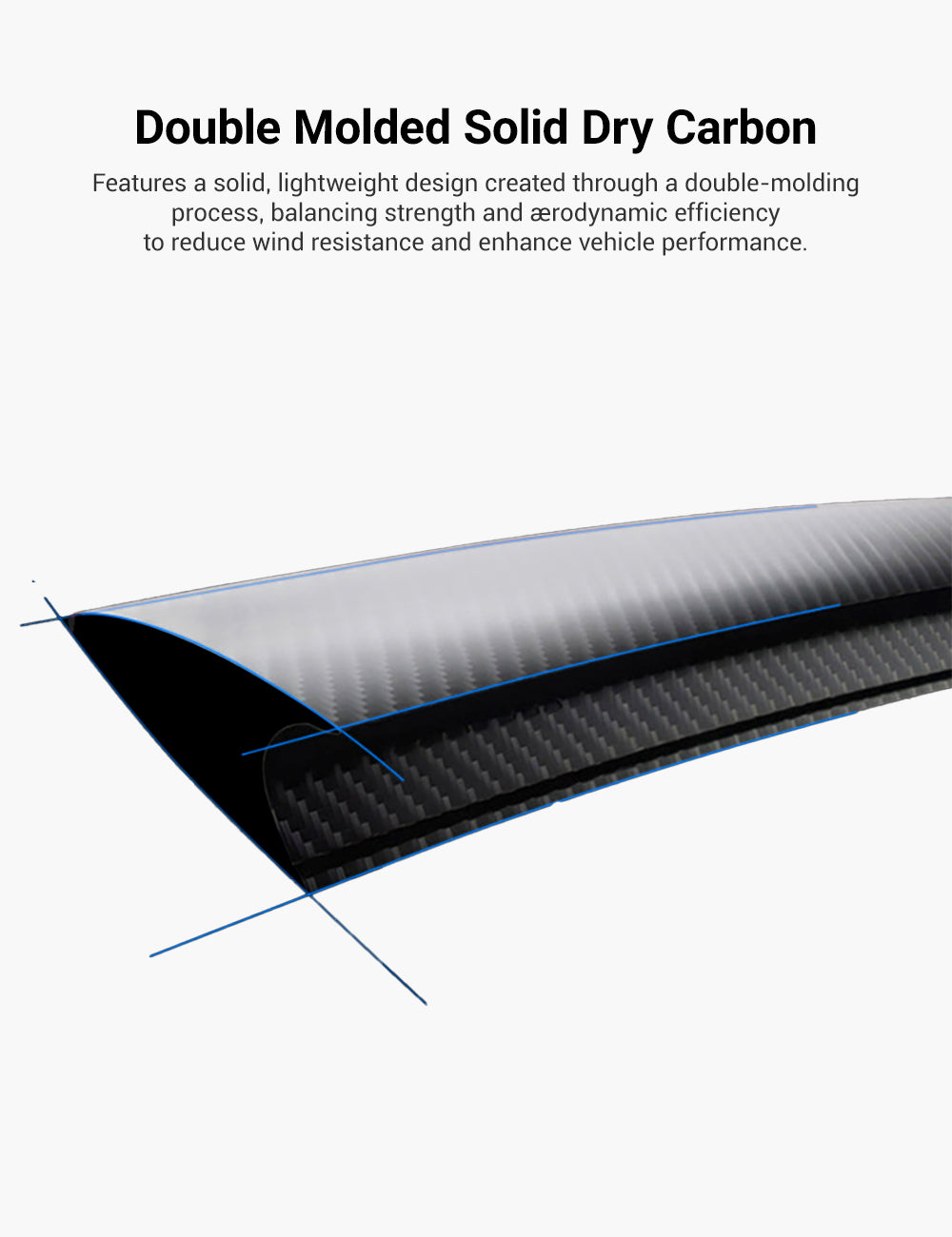 Performance Style Dry Carbon Fiber Spoiler for Model Y Juniper 2025+ | TESERY