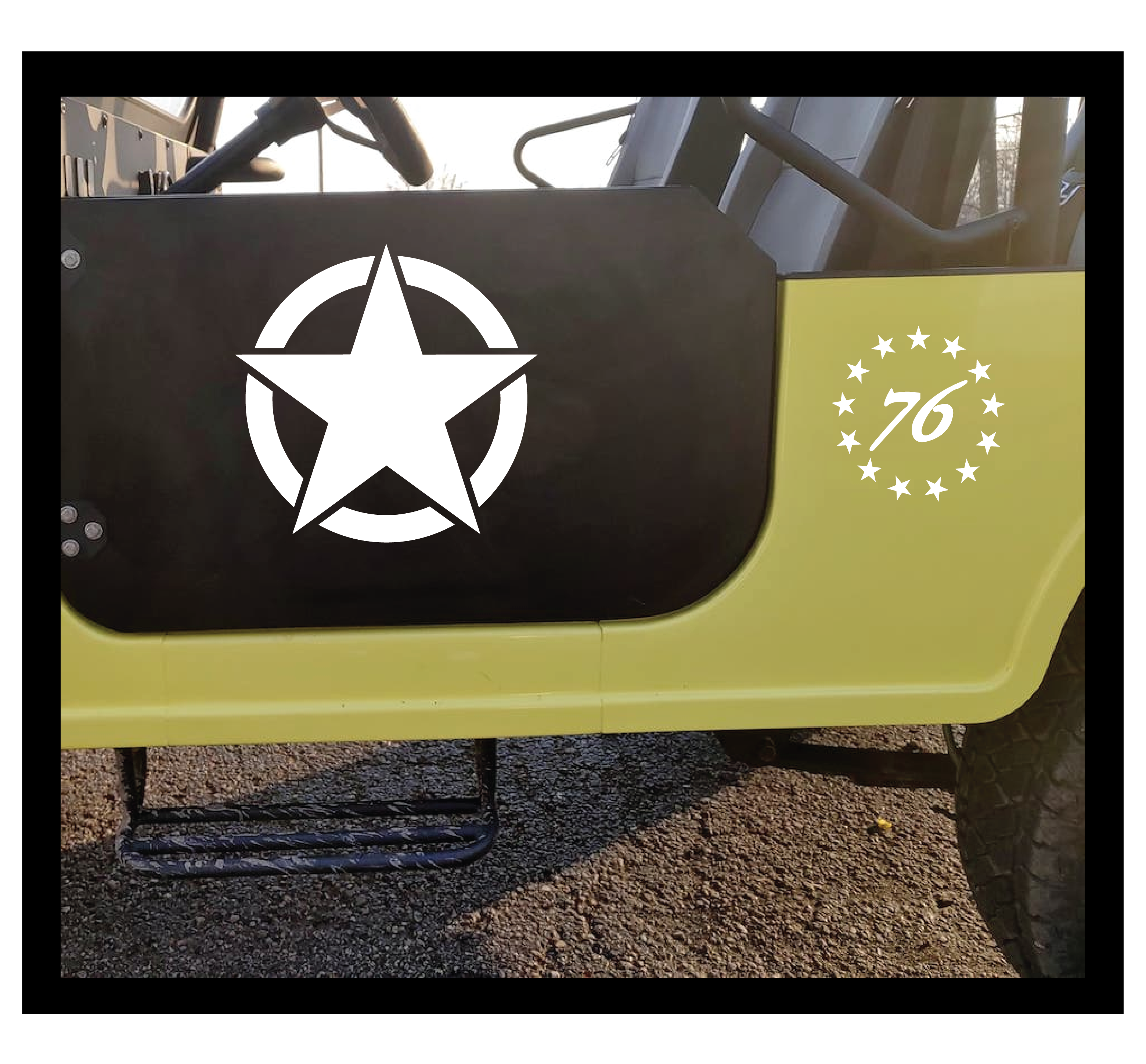 Roxor '76 - Military Stars for Hood & Doors