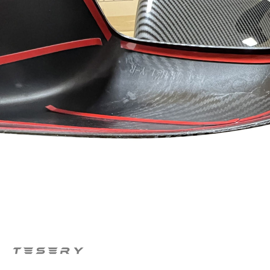 ABS Mirror Covers for Model 3/Y | 4 Finishes | 3M Tape | Scratch Protection | 3 Versions