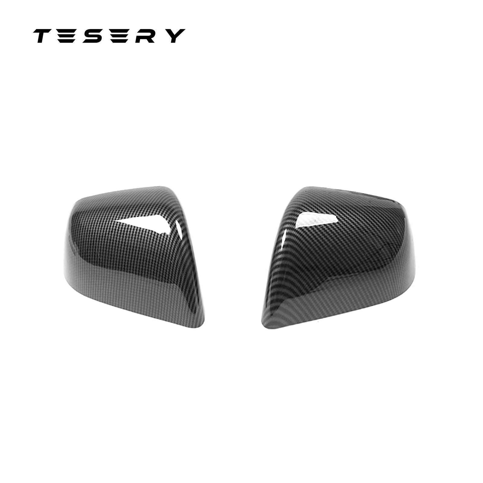ABS Mirror Covers for Model 3/Y | 4 Finishes | 3M Tape | Scratch Protection | 3 Versions