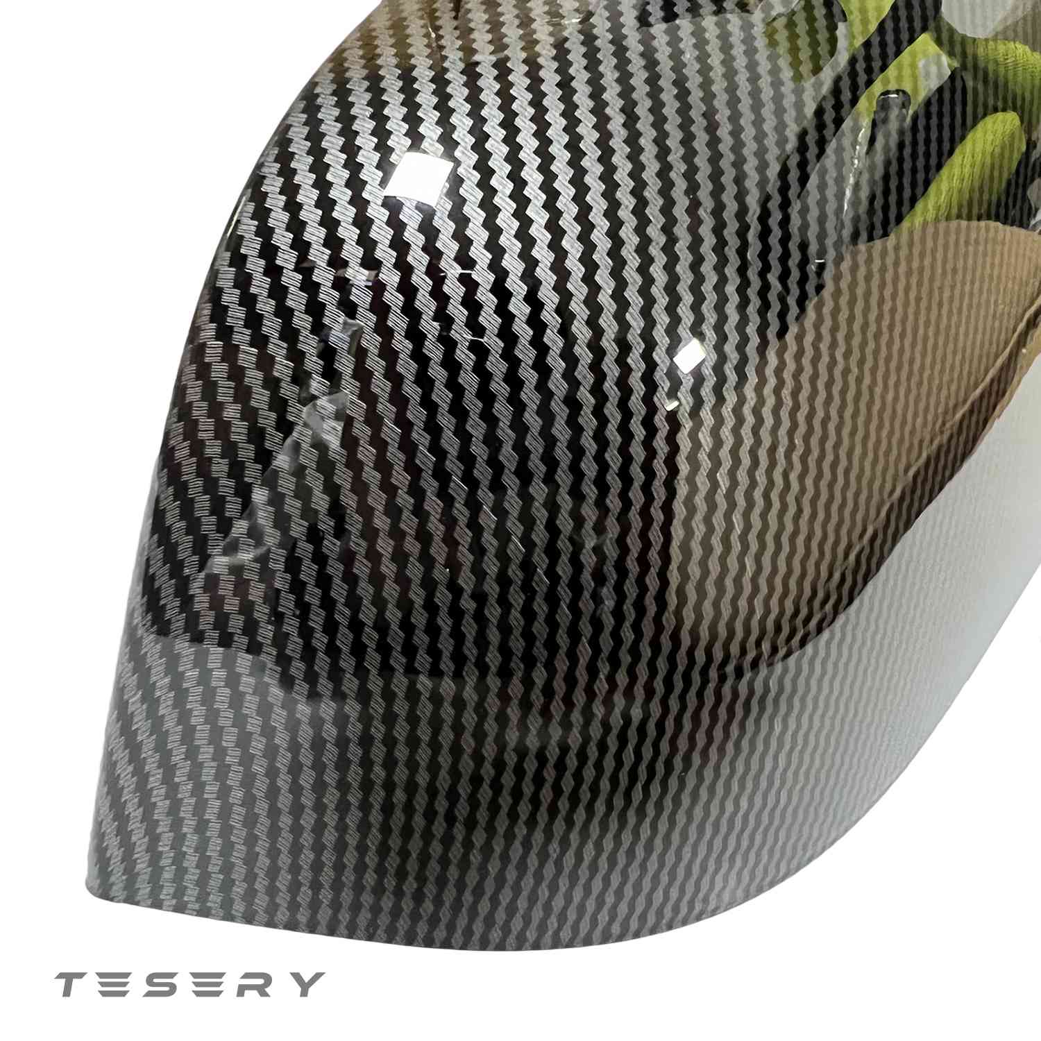 ABS Mirror Covers for Model 3/Y | 4 Finishes | 3M Tape | Scratch Protection | 3 Versions