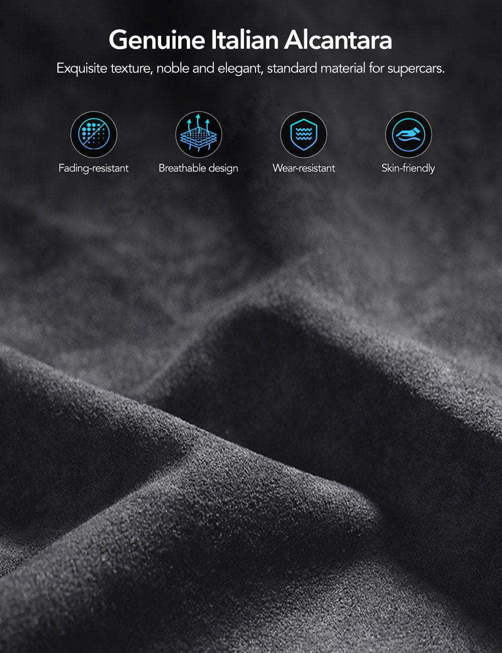 Alcantara Seat Back Protector for Model 3 Highland/Y Juniper | 2-Pack | Premium Comfort