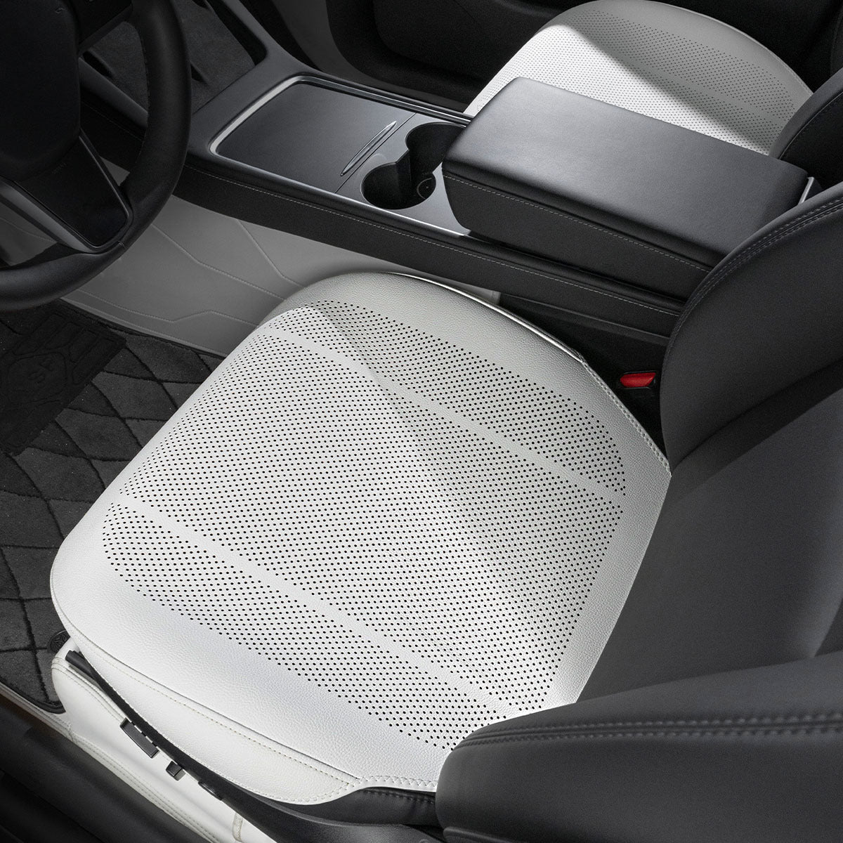 All-Wheather Nappa Leather Car Seat Covers for Tesla Model 3/Y/S/X