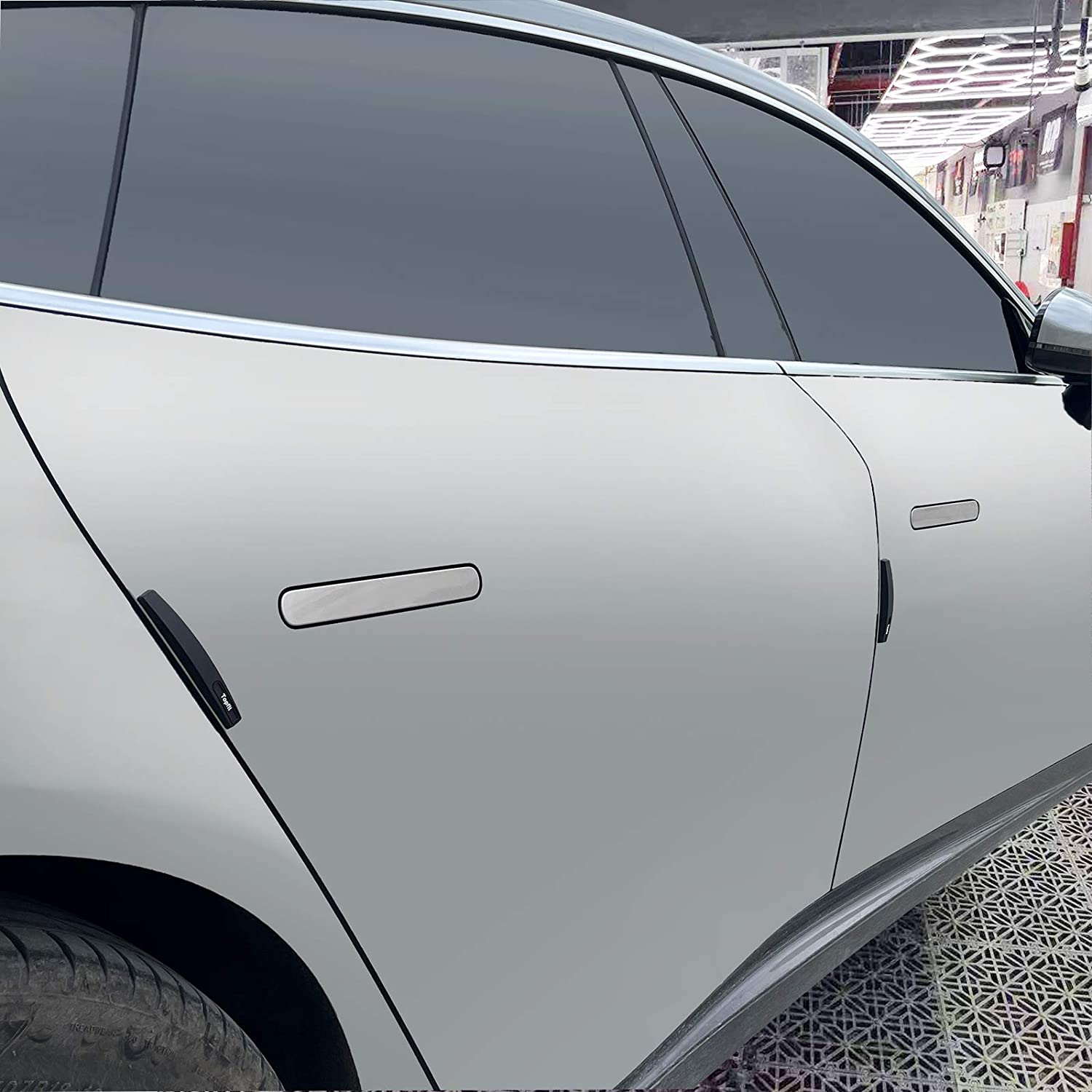 Rubber Door Edge Guards for Tesla | Universal Fit | 3M Adhesive | Heat & Cold Resistant