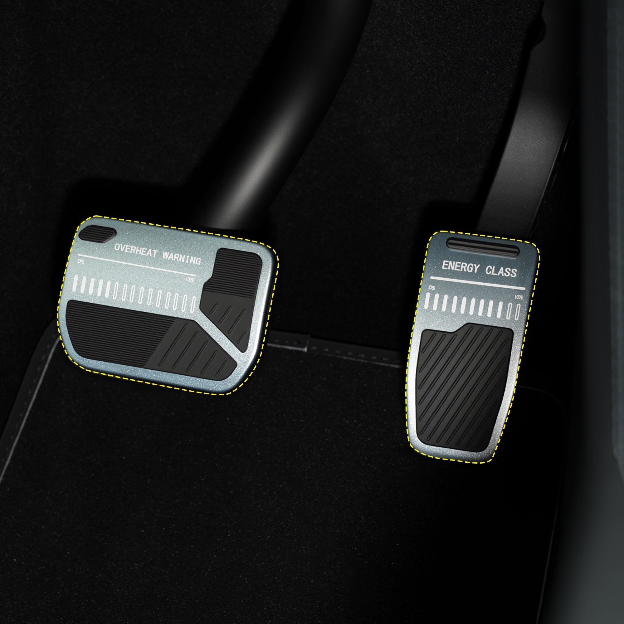 Anti-Slip Pedal Covers for Model 3/Y | 2-Piece Set | Aluminum