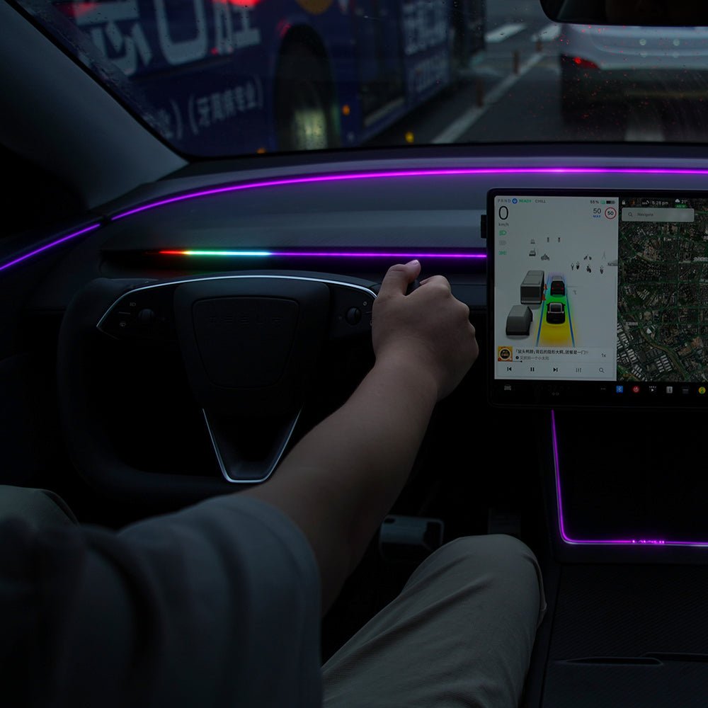 TESERY NeuroLight丨Model 3/Y Dashboard RGB Lights with Integrated BSD System