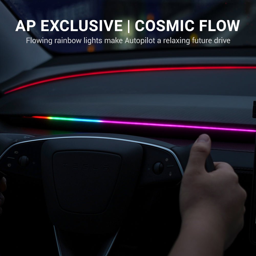 TESERY NeuroLight丨Model 3/Y Dashboard RGB Lights with Integrated BSD System