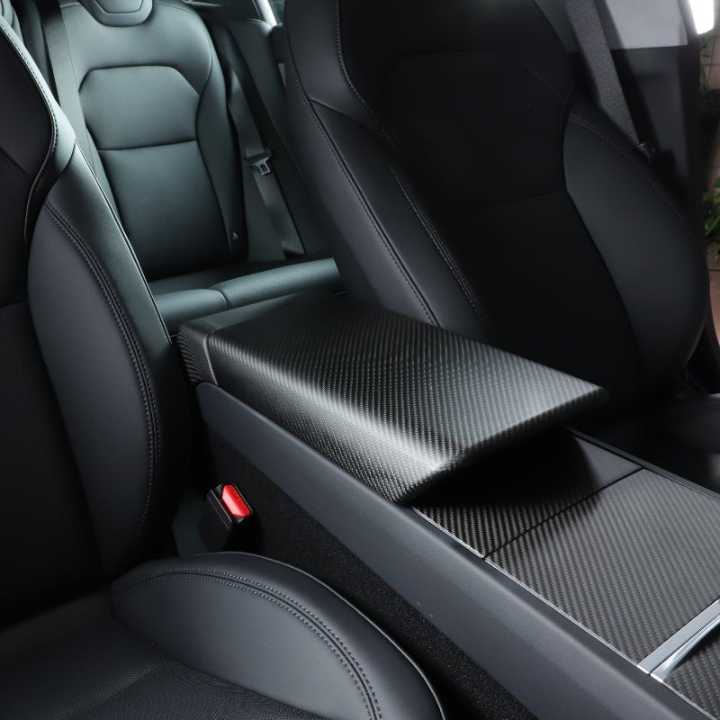 Carbon Fiber Armrest Cover For Model 3 Highland / Model Y Juniper