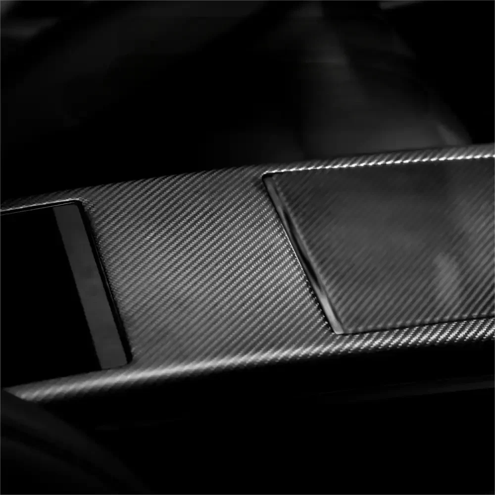 Carbon fiber Center console trim panel for Model S/X 2022+