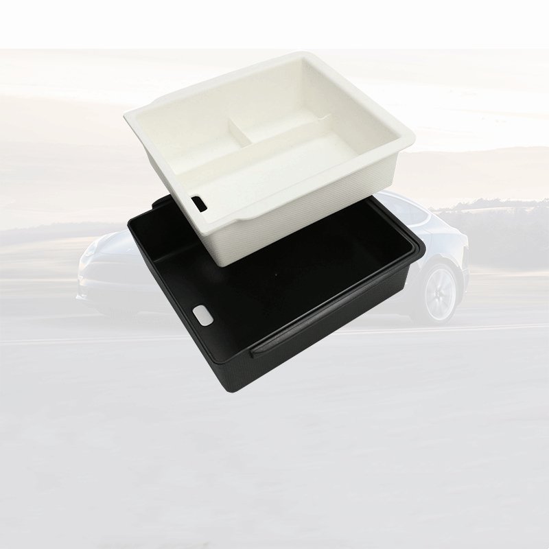 Double-Layer Center Armrest Storage Box for Model 3 Highland/Y Juniper | 3 Colors