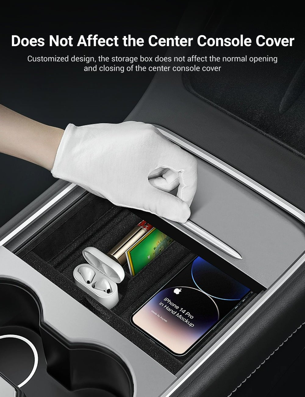 TESERY Center Console Tray for Model 3 & Model Y & Model YL