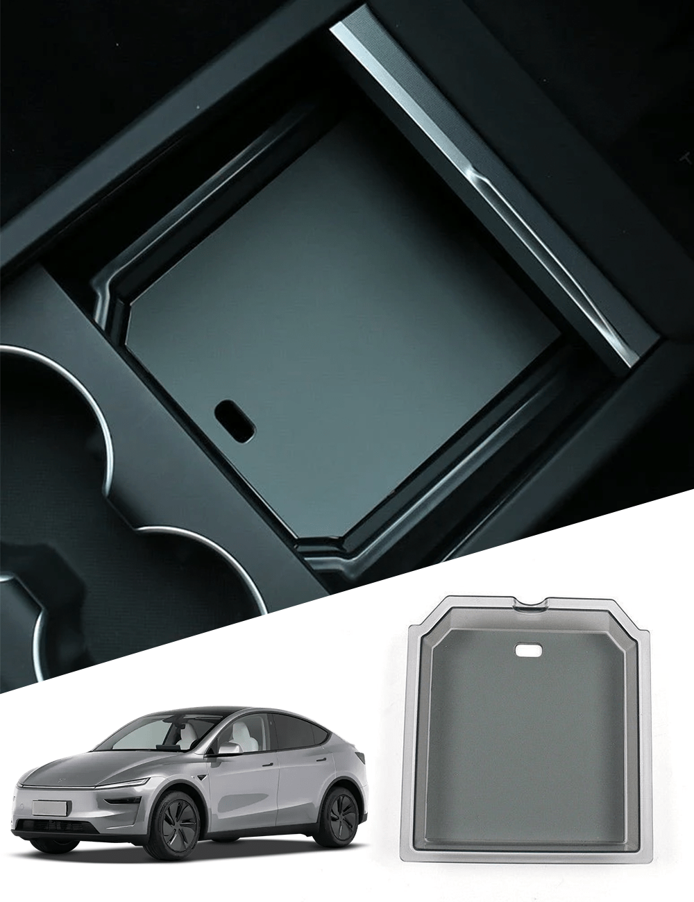 Center Console Tray Armrest Organizer for Model 3 Highland / Model Y Juniper