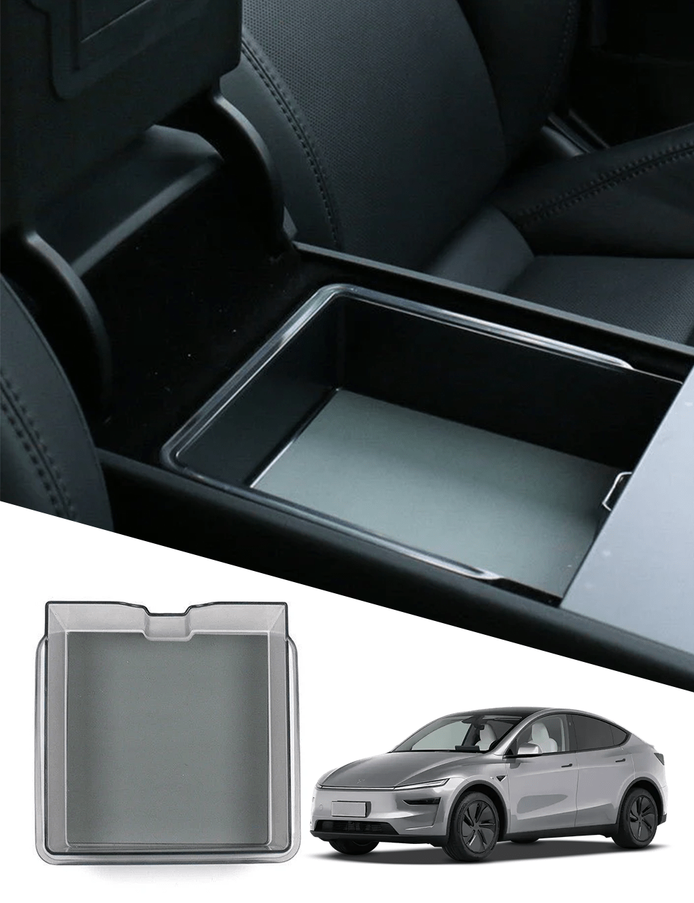 Center Console Tray Armrest Organizer for Model 3 Highland / Model Y Juniper