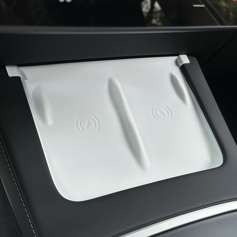 Silicone Wireless Charging Pad for Model 3/Y | Anti-Slip | 4 Colors | Waterproof