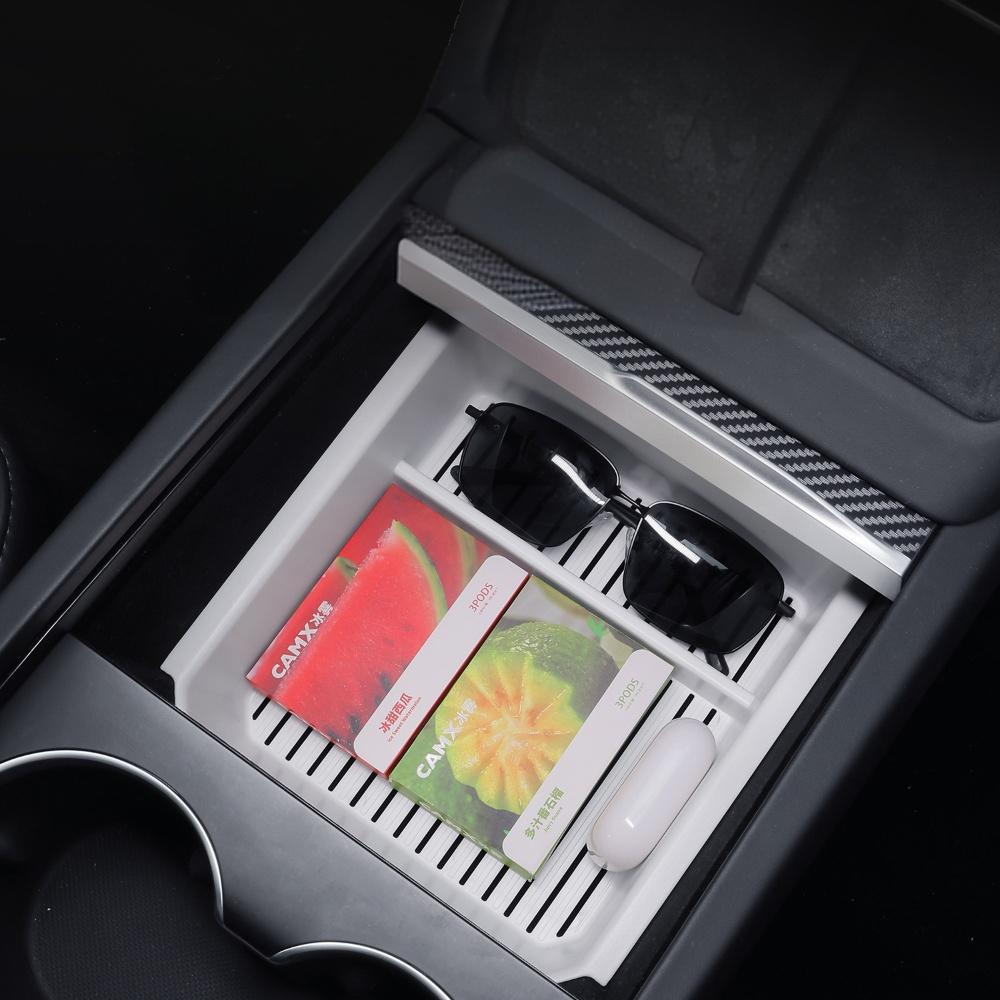 Center Console Storage Box for Model 3 Highland & Model Y Juniper | 3 Locations