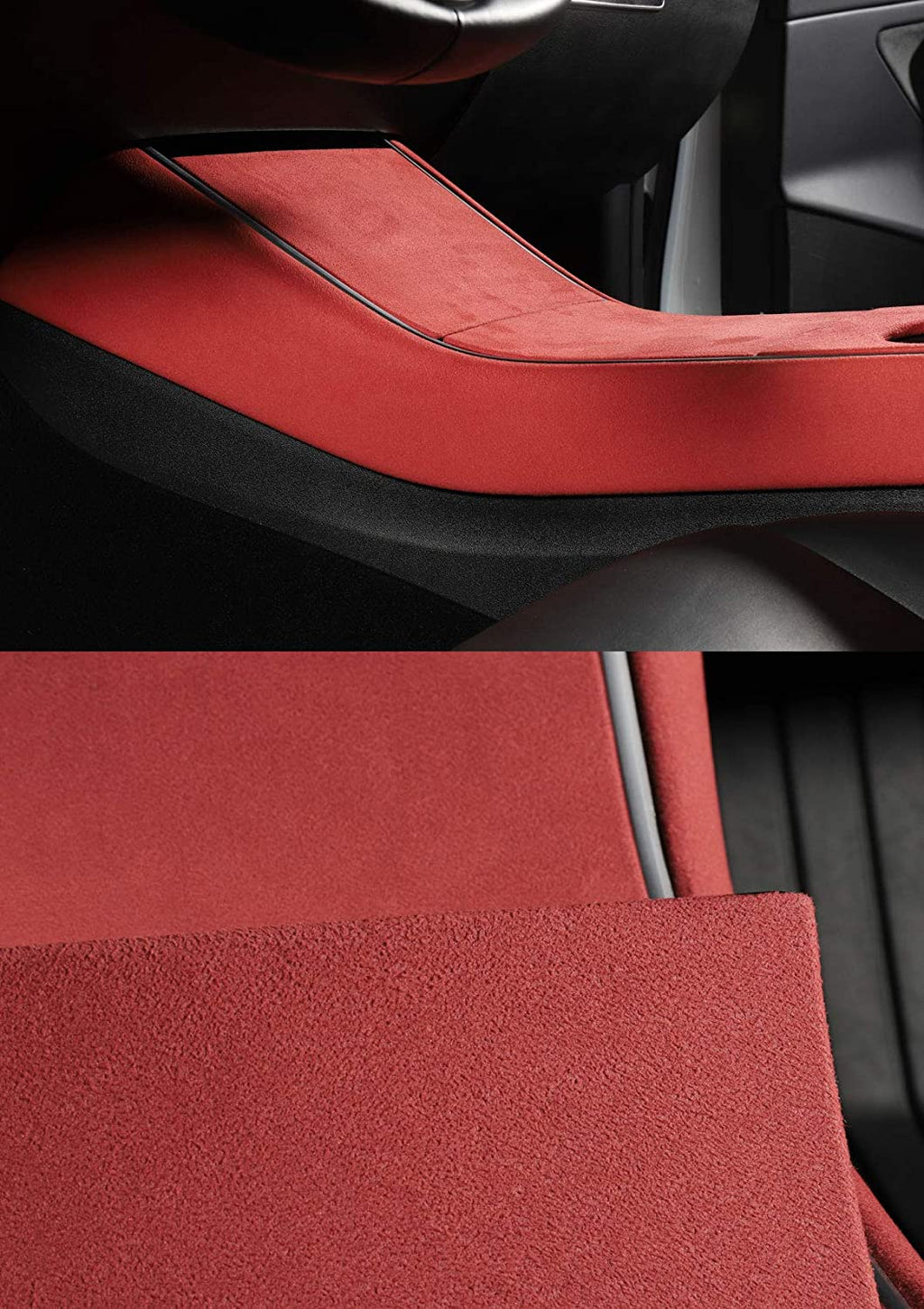 Alcantara Central Control Panel Sticker for Tesla Model 3 (17-20)
