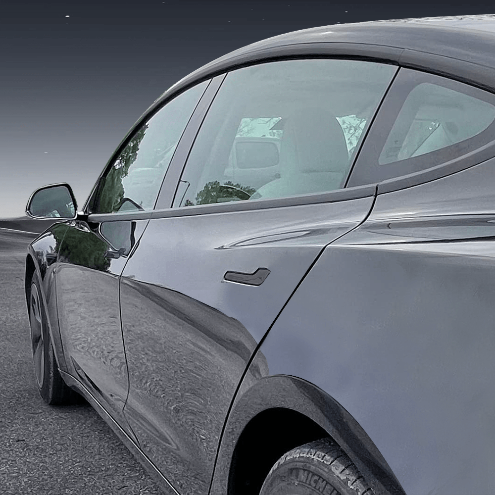 Chrome Delete Kit for Model 3 (2017-2023) | Matte Black Window Trim | PVC