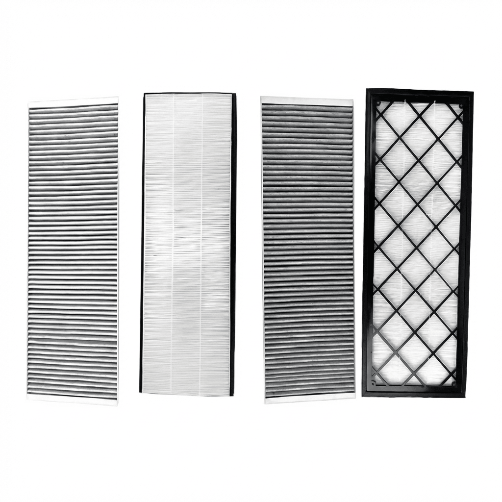 Complete HEPA Cabin Air Filter Set for Model Y | Upper & Lower 4-Pack/ Internal & External 6-Pack