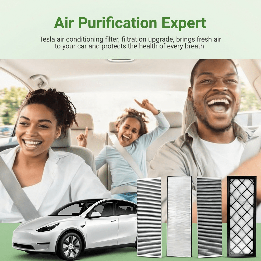 Complete HEPA Cabin Air Filter Set for Model Y | Upper & Lower 4-Pack/ Internal & External 6-Pack