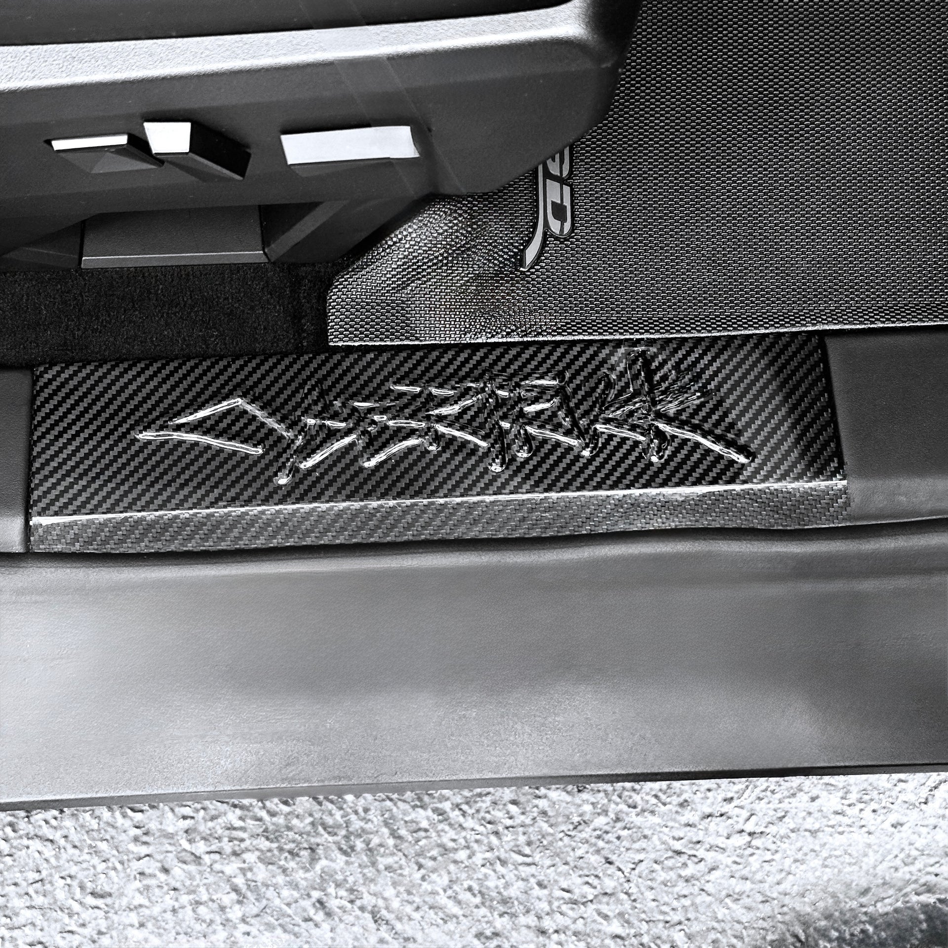 Cybertruck Performance Look Dry Carbon Fiber Front Door Sill Trim (1 Pair)