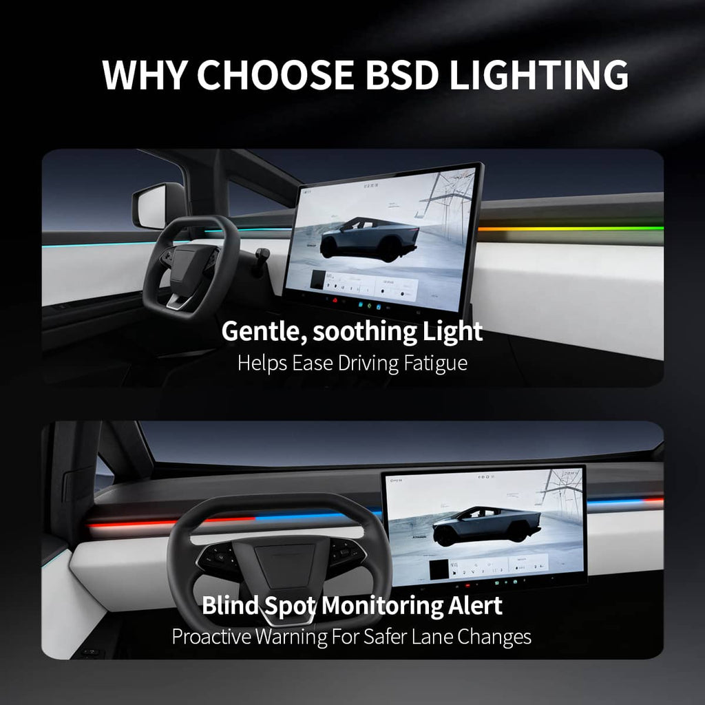 Cybertruck Smart BSD Blind Spot LED Ambient Lighting Kit | TESERY
