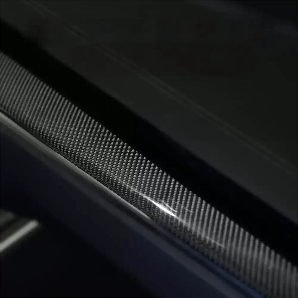 Dry Carbon Fiber Dashboard Panel Overlay for Model S/X 2021+ | 3 Finishes | UV Protected | Peel & Stick