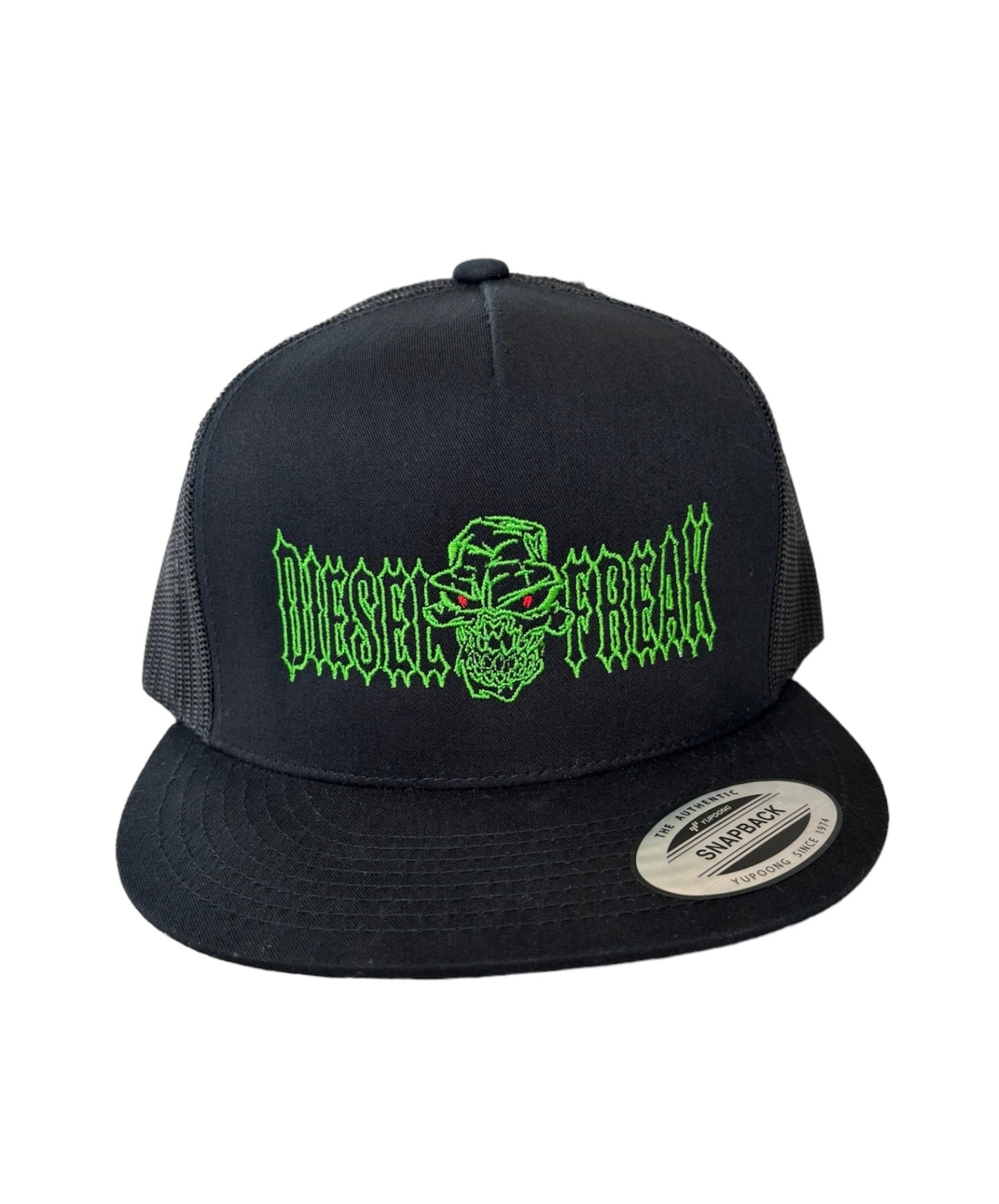 Diesel Freak Black & Neon Green Snapback