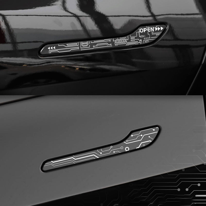 Door Handle Protection Film for Model 3/Y (4-Pack) | Custom Fit PPF | 6 Designs