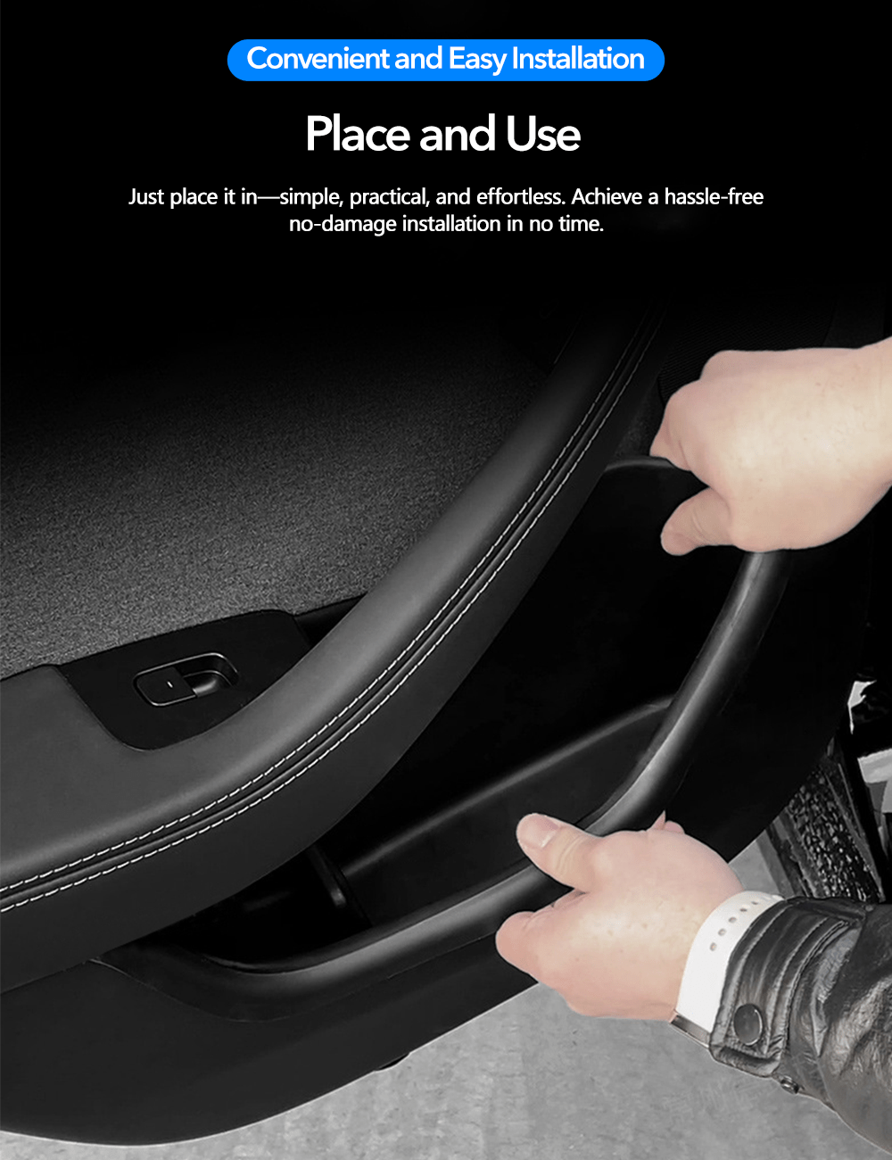 Door Pocket Liners for Tesla Model 3 Highland (TPE)