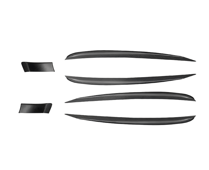 Door Trim Dry Carbon Fiber Overlay for Model S/X