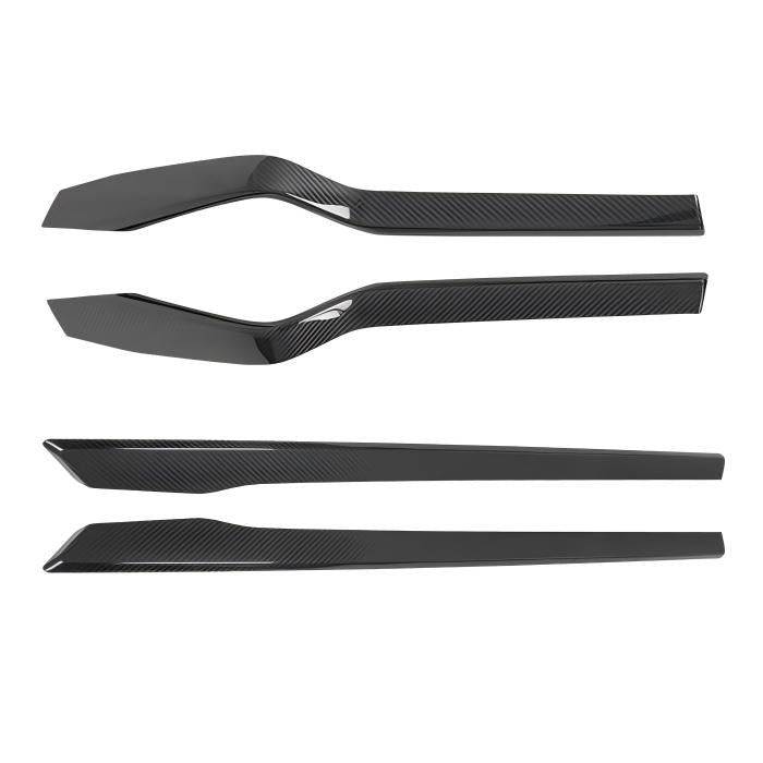 Door Trim Dry Carbon Fiber Overlay for Model S/X