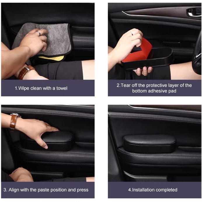Driver's Door Armrest Extender for Tesla 3/Y/S/X | Adjustable Height | Storage Box