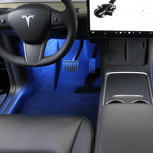 TESERY Footwell / Puddle / Glovebox / Frunk / Trunk LED Lights for Model 3/Y/S/X