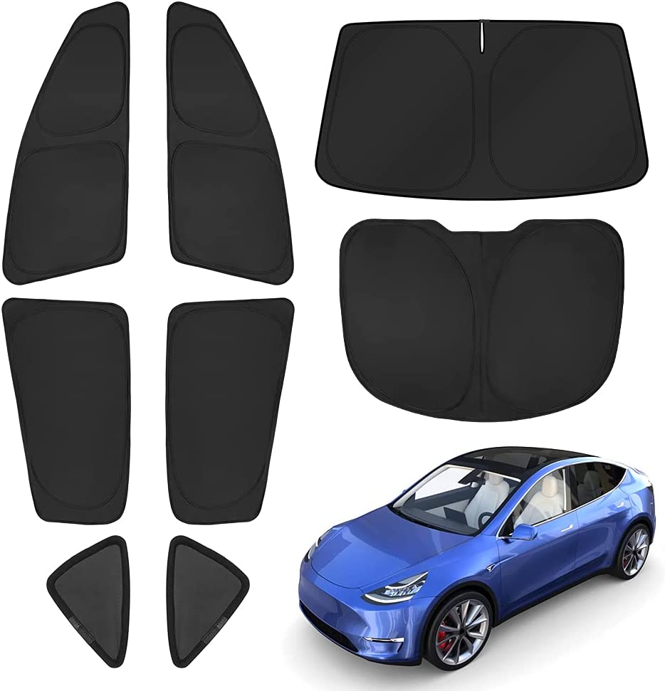 Full 8pcs Set Side Window Shade for Model Y | TESERY