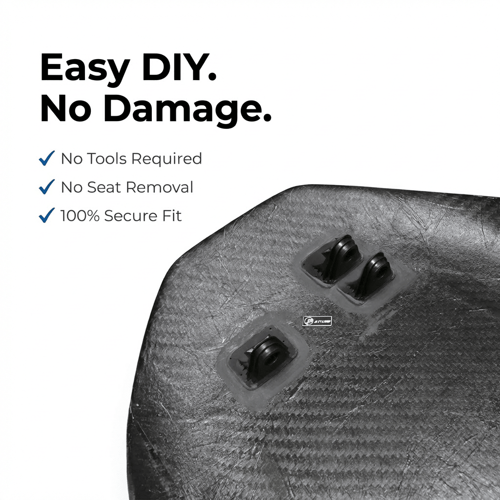 Full Back Seat Replacement for Model 3 / Y - Carbon Fiber Interior Mods