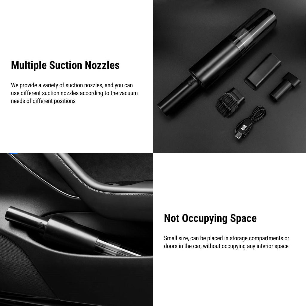 Cordless Handheld Car Vacuum Cleaner | 120W Dual Suction & Blowing Function