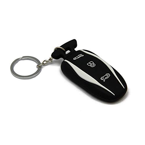 Premium Silicone Tesla Key Fob Cover | Embossed Buttons | Model S Design | Waterproof