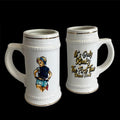 18 oz. Kinky beer stein with gold rim