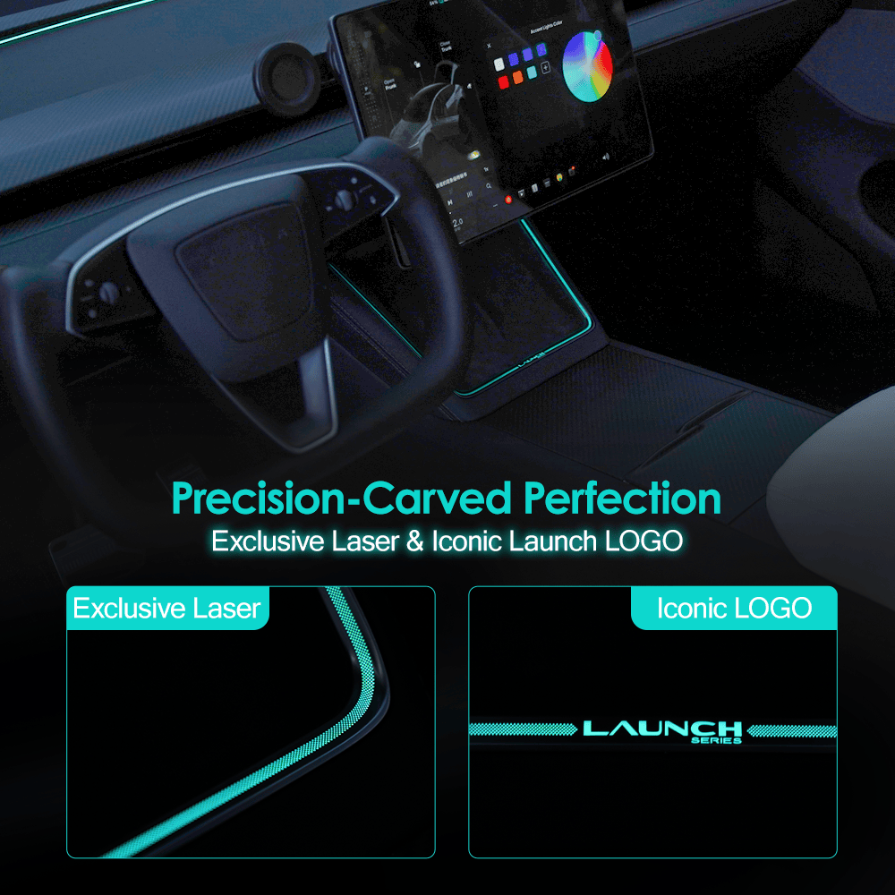 Laser-Carved Ambient Light for Model Y Juniper Wireless Charging Port | TESERY