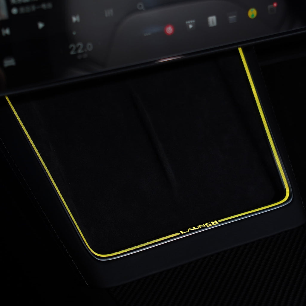 Laser-Carved Ambient Light for Model Y Juniper Wireless Charging Port | TESERY