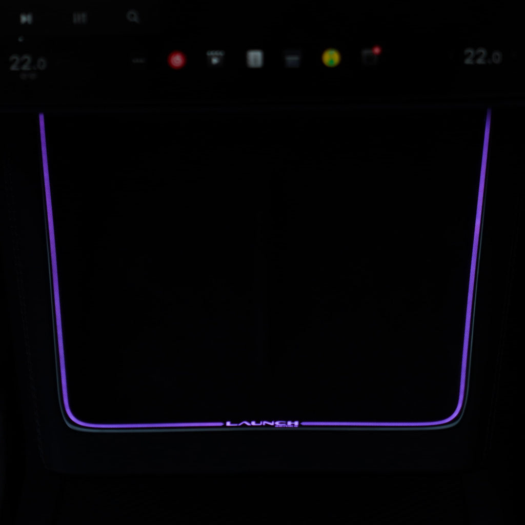 Laser-Carved Ambient Light for Model Y Juniper Wireless Charging Port | TESERY