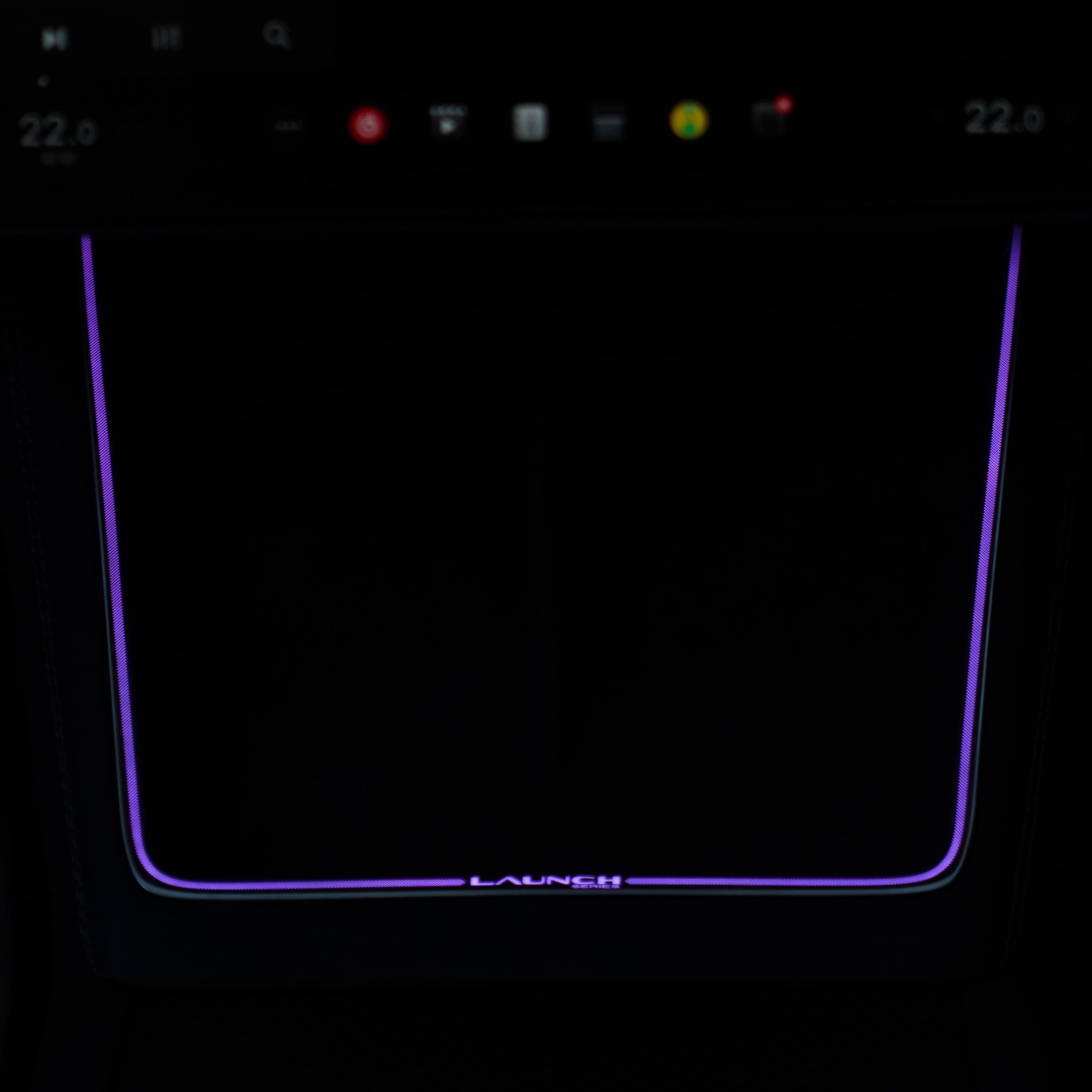 Laser-Carved Ambient Light for Model Y Juniper Wireless Charging Port | TESERY