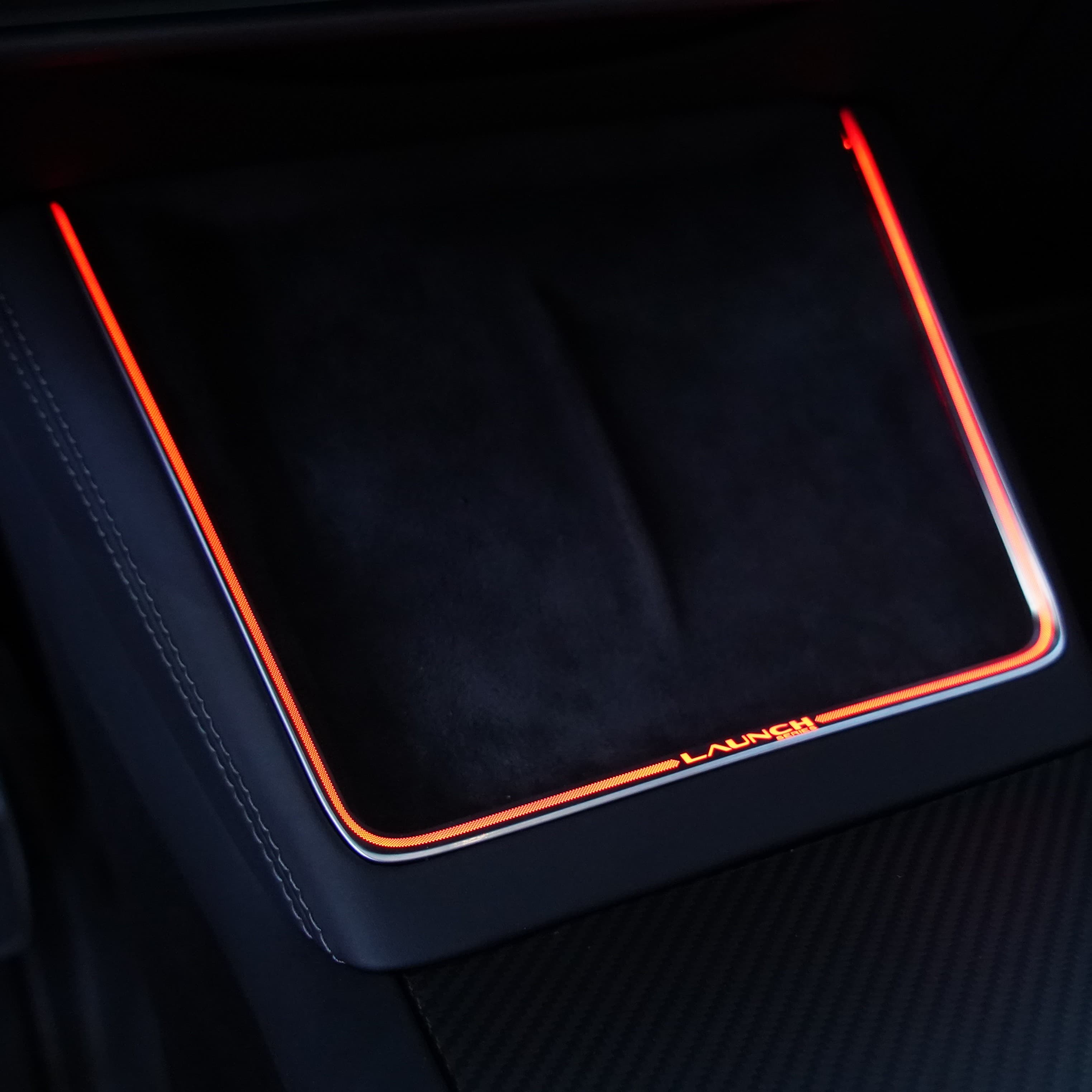 Laser-Carved Ambient Light for Model Y Juniper Wireless Charging Port | TESERY