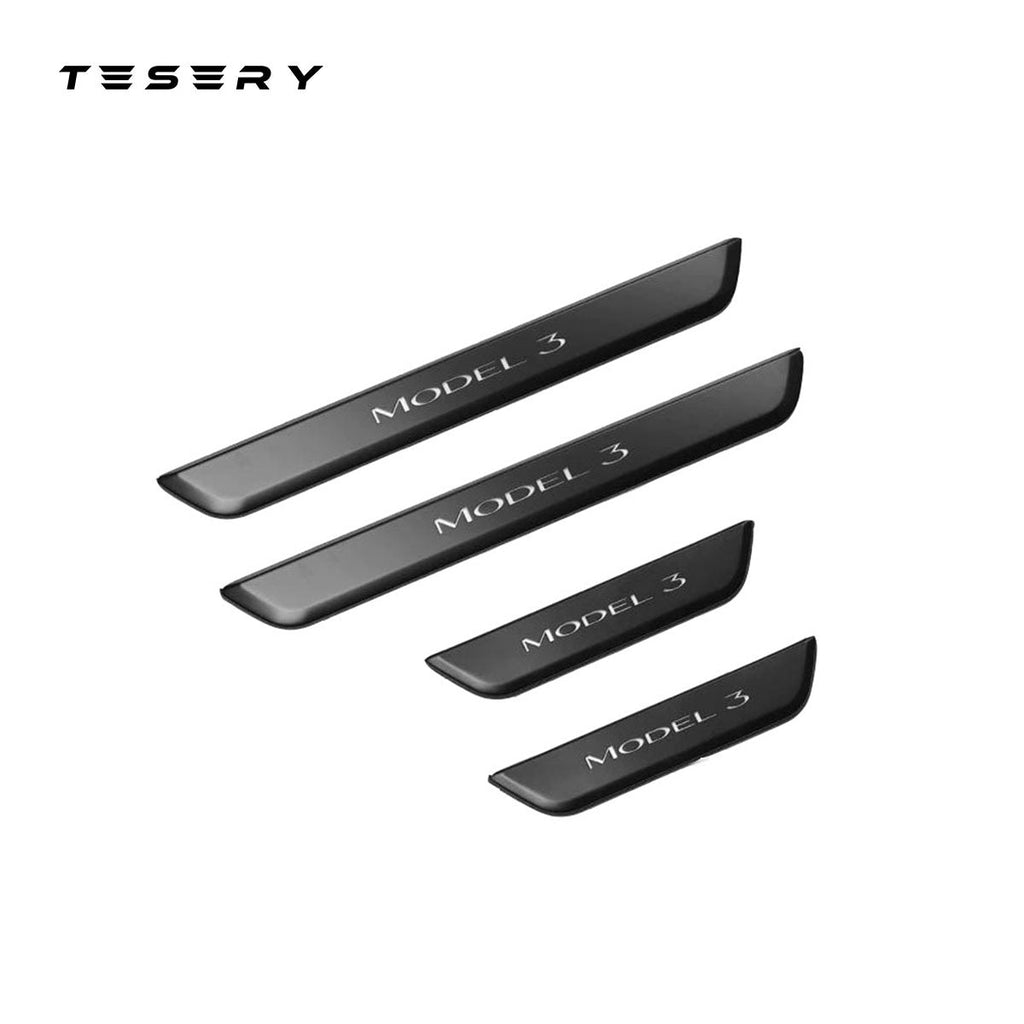 LED illuminated Welcome Pedal Door Sill Protector for Model Y / 3 | TESERY